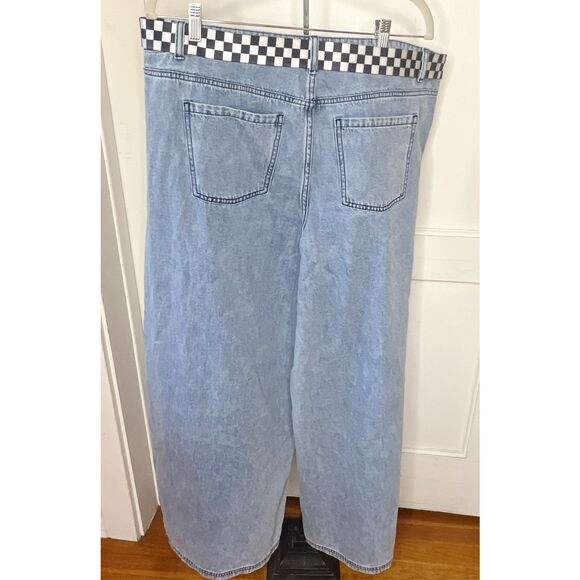 Cartoon Network Character Collage Wide Leg Denim Pants Plus Size - Picture 6 of 6